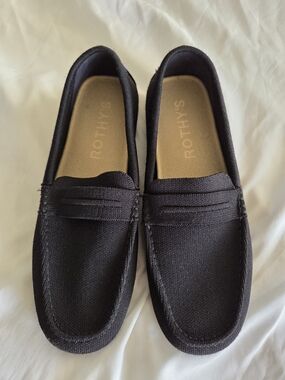 Rothy's | Black Knit Penny Loafers